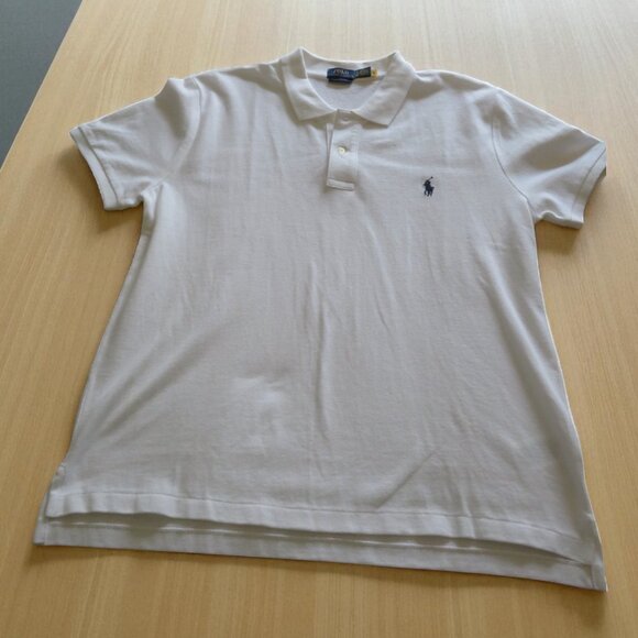 Polo Ralph Lauren Tops - Polo Ralph Lauren, Classic Fit Piqué Polo - Polo Ralph Lauren - White, XL, NWOT